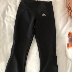 Adidas crop black leggings
